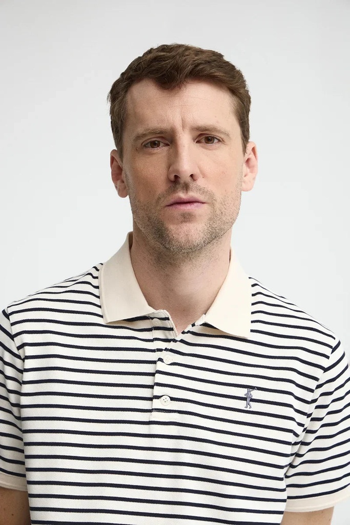 MAN SS POLO STRIPES SHIRT PIQUE REGULAR FIT