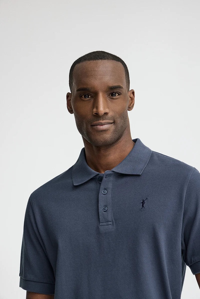 MAN SS POLO SHIRT PIQUE GARMENT DYE REGULAR FIT
