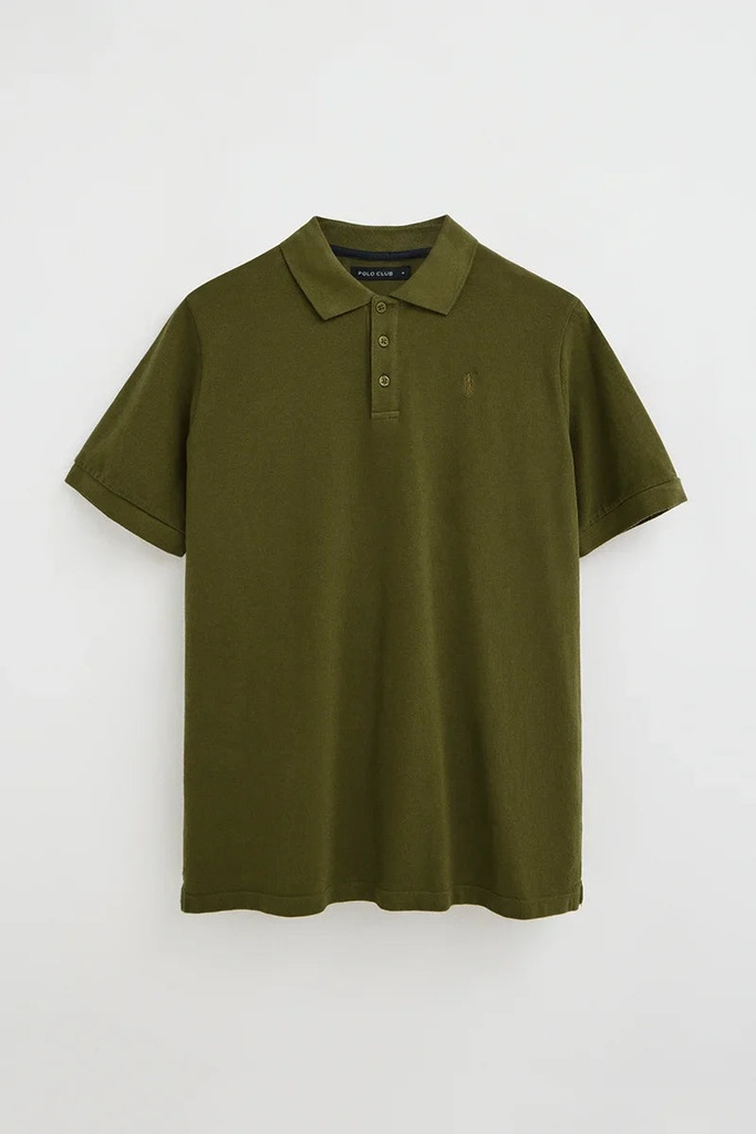 MAN SS POLO SHIRT PIQUE GARMENT DYE REGULAR FIT