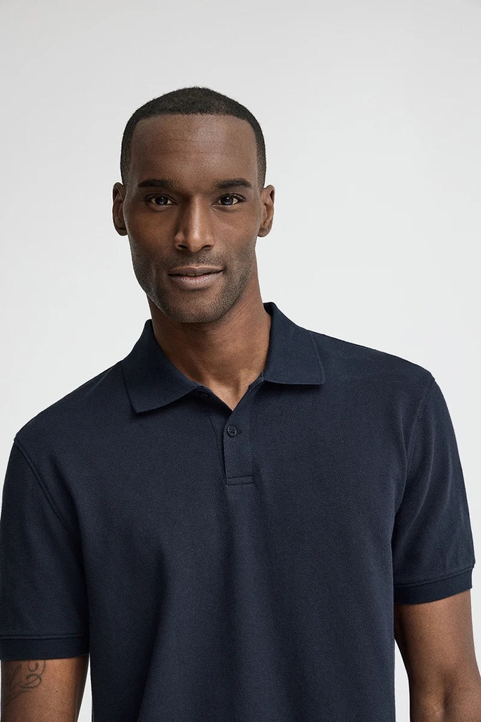 MAN SS LINEN POLO SHIRT REGULAR FIT 2 BUTTONS