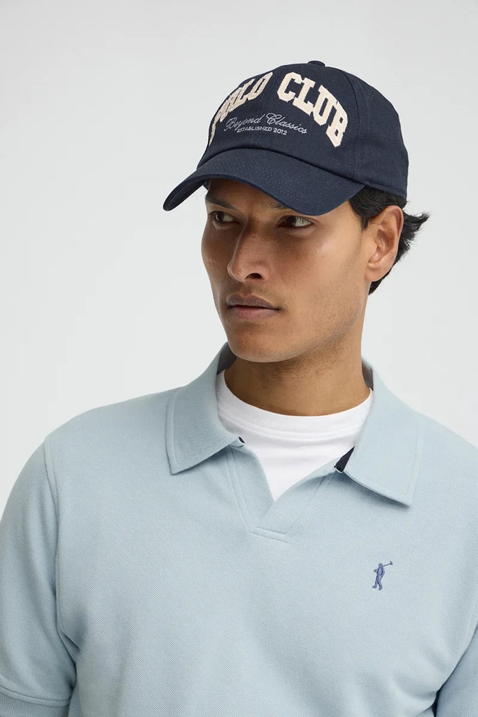 MAN MICROESTRUCTURE BUTTONLESS POLO