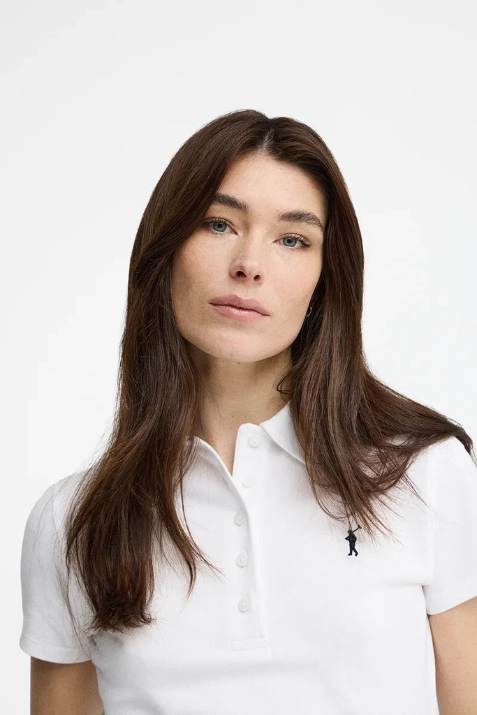 WOMAN SHORT SLEEVE PIQUE POLO SHIRT SLIM FIT