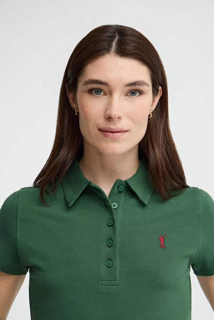 WOMAN SHORT SLEEVE PIQUE POLO SHIRT SLIM FIT