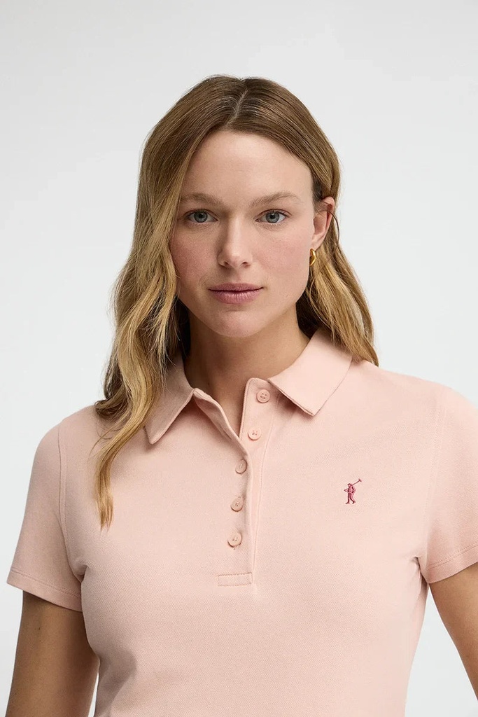 WOMAN SHORT SLEEVE PIQUE POLO SHIRT SLIM FIT