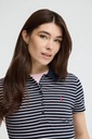 WOMAN STRIPES PIQUE POLO SHIRT SLIM FIT