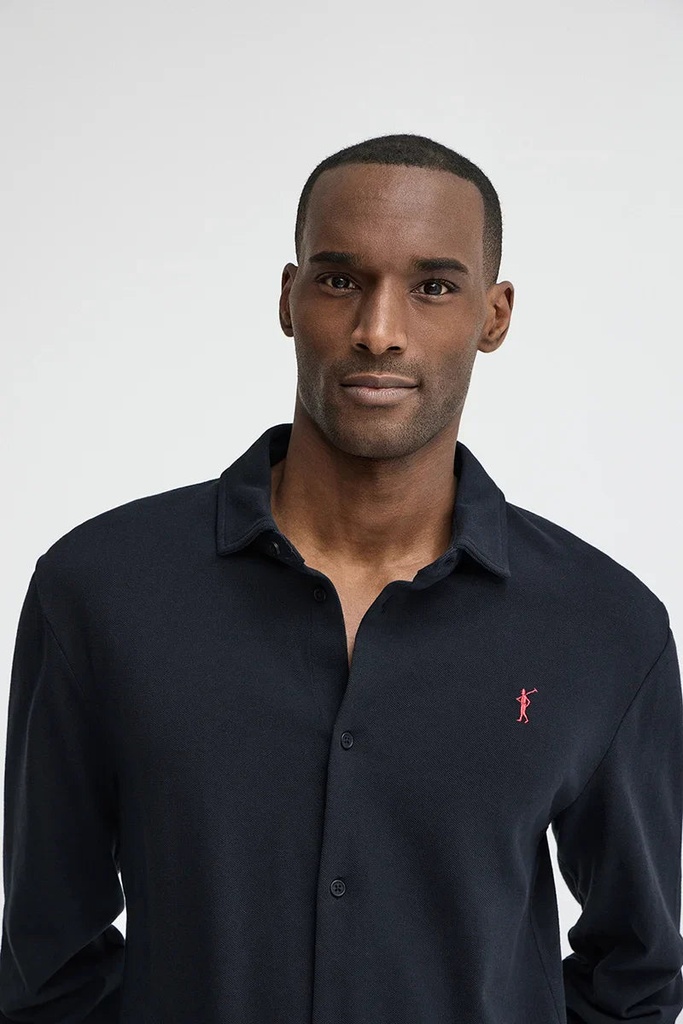 MAN LONG SLEEVE POLO SHIRT SLIM FIT