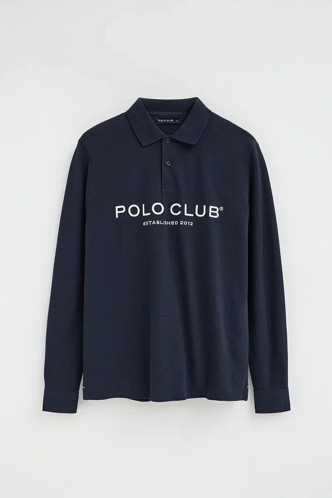 MAN LONG SLEEVE POLO PIQUE LOOSE FIT