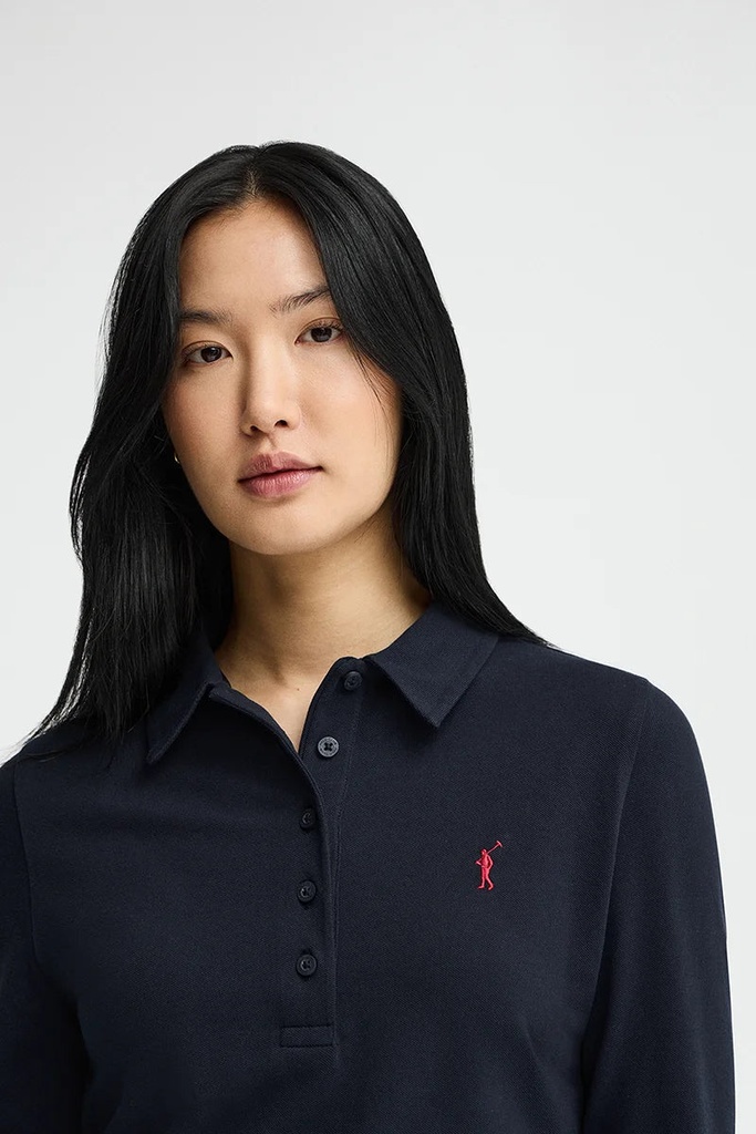 WOMAN LONG SLEEVE POLO SHIRT SLIM FIT