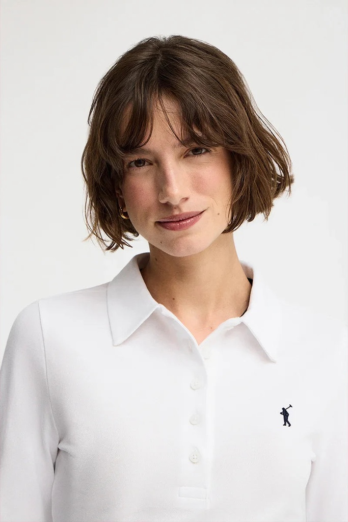 WOMAN LONG SLEEVE POLO SHIRT SLIM FIT