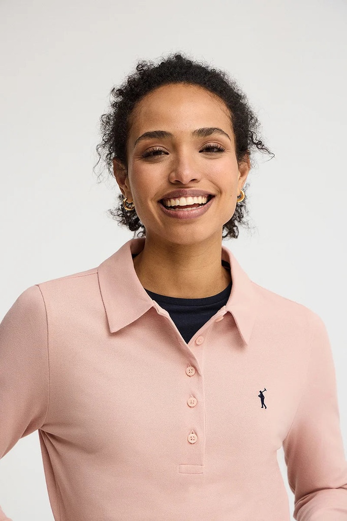 WOMAN LONG SLEEVE POLO SHIRT SLIM FIT