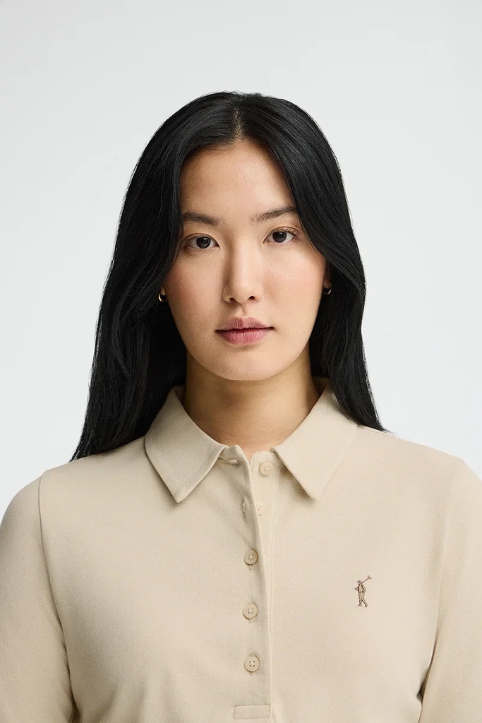 WOMAN LONG SLEEVE POLO SHIRT SLIM FIT