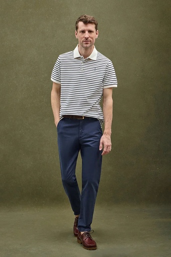 MAN SS POLO STRIPES SHIRT PIQUE REGULAR FIT