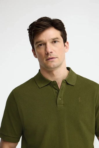 MAN SS POLO SHIRT PIQUE GARMENT DYE REGULAR FIT