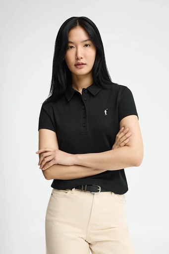 WOMAN SHORT SLEEVE PIQUE POLO SHIRT SLIM FIT