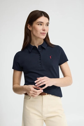 WOMAN SHORT SLEEVE PIQUE POLO SHIRT SLIM FIT