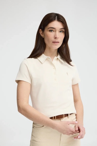 WOMAN SHORT SLEEVE PIQUE POLO SHIRT SLIM FIT