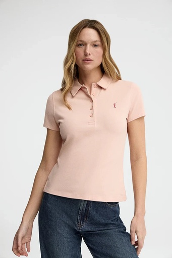 WOMAN SHORT SLEEVE PIQUE POLO SHIRT SLIM FIT