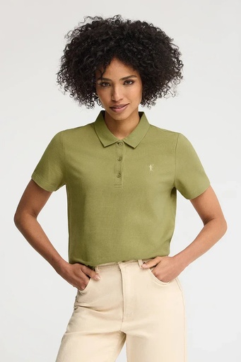 WOMAN SHORT SLEEVE PIQUE POLO SHIRT REGULAR FIT