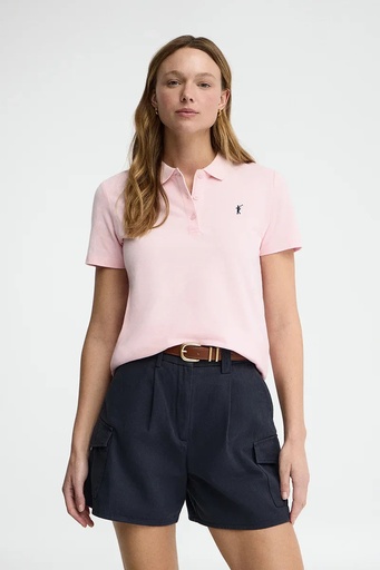 WOMAN SHORT SLEEVE PIQUE POLO SHIRT REGULAR FIT