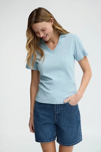 WOMAN SHORT SLEEVE POLO SHIRT SINGLE JERSEY