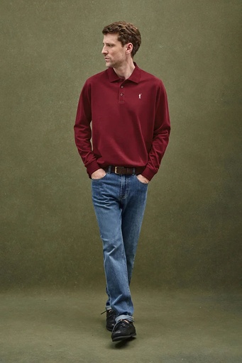 MAN LONG SLEEVE POLO SHIRT PIQUE REGULAR FIT