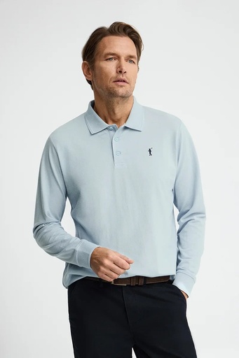 MAN LONG SLEEVE POLO SHIRT PIQUE REGULAR FIT