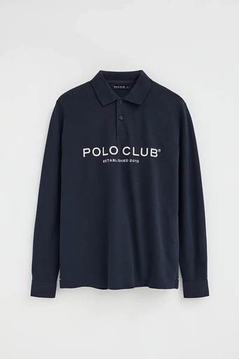 MAN LONG SLEEVE POLO PIQUE LOOSE FIT