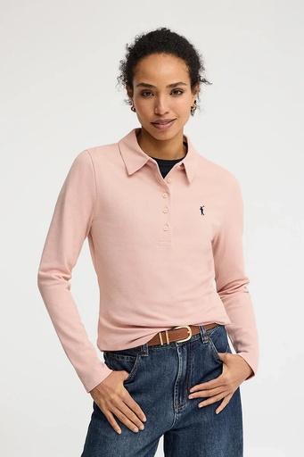WOMAN LONG SLEEVE POLO SHIRT SLIM FIT