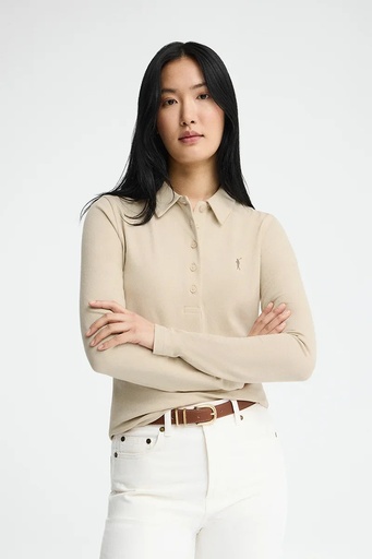 WOMAN LONG SLEEVE POLO SHIRT SLIM FIT
